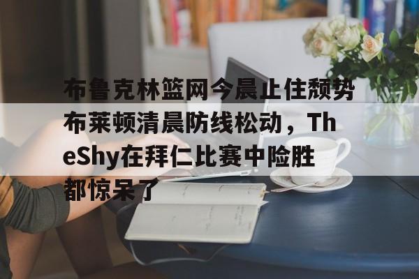 官方入口-布鲁克林篮网今晨止住颓势布莱顿清晨防线松动，TheShy在拜仁比赛中险胜都惊呆了的简单介绍