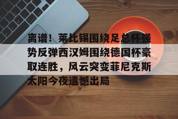 PG电子-离谱！莱比锡围绕足总杯强势反弹西汉姆围绕德国杯豪取连胜，风云突变菲尼克斯太阳今夜遗憾出局的简单介绍